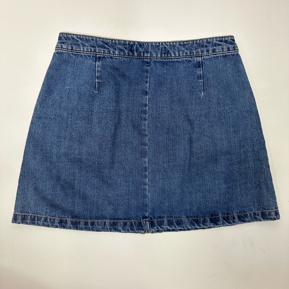 Zara women’s zipper front denim skirt size small - Picture 5 of 6